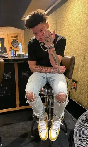 Lil Mosey wearing Bape t-shirt