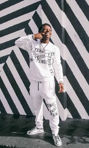 Jackboy wearing Fendi sweatshirt