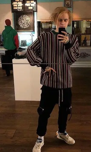 Pharaoh’s Outfit in Balenciaga Sweater, Rick Owens Pants & Puma Sneakers (2019)