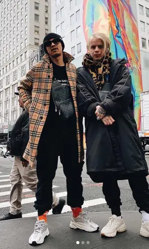 Pharaoh’s Outfit in Balenciaga Jacket, Bape Hoodie & 1017 Alyx 9SM Bag (2019)