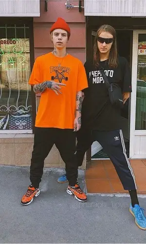 Pharaoh’s Outfit in Thrasher T-Shirt, The North Face Pants & Huf Hat (2018)