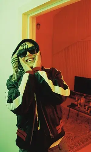 Big Baby Tape wearing Gucci eyewear