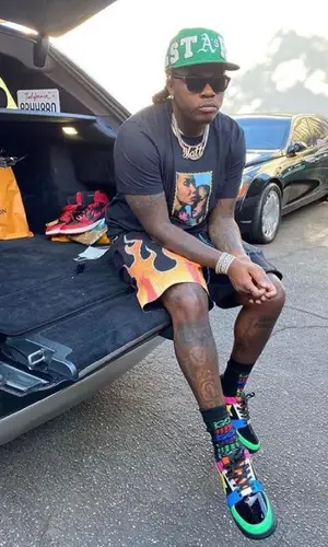 Gunna wearing Bape other