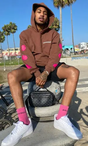 DDG wearing Balenciaga sock