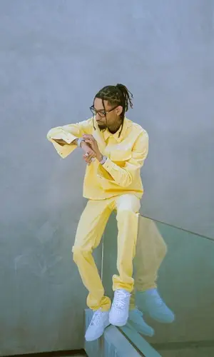 PnB Rock wearing Dior shirt