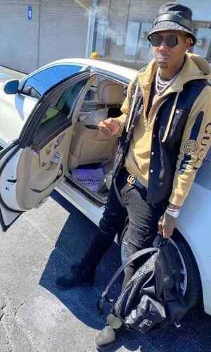 Moneybagg Yo wearing Gucci other