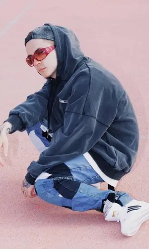 CAKEBOY wearing Escada eyewear