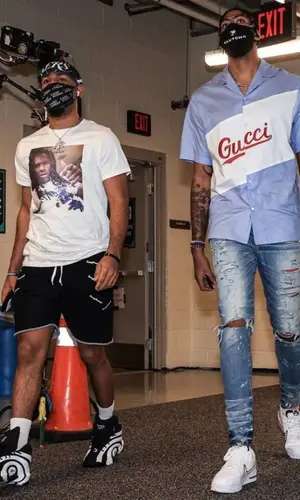 Anthony Davis wearing Nike other