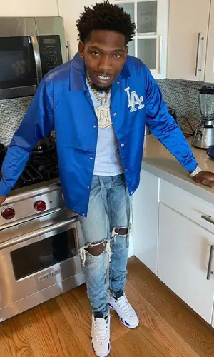 BlocBoy JB wearing Jordan other