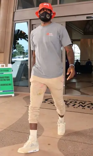 LeBron James wearing Infinite Archives t-shirt