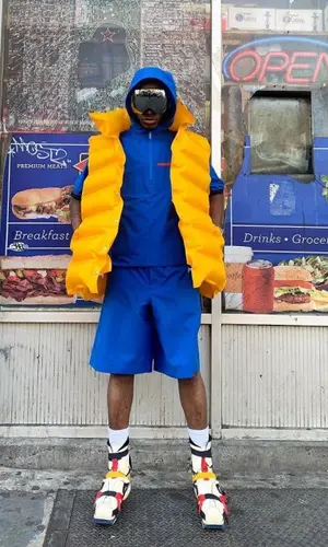 Bloody Osiris wearing Balenciaga top