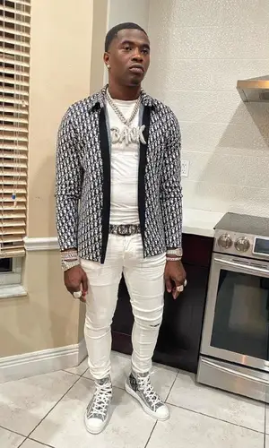 Bankroll Freddie wearing Dior shirt