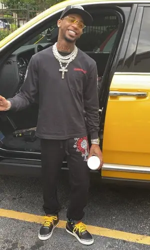 Key Glock wearing Chrome Hearts other