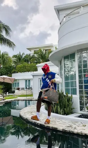 Don Toliver wearing Warren Lotas shorts