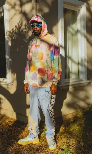T-Shyne wearing Puma hoody