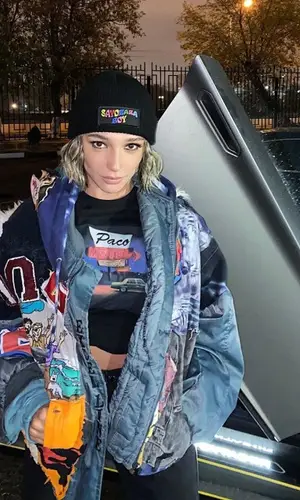 Анастасия Ивлеева wearing All Angels Are Aliens jacket