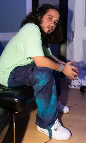 Russ wearing Jordan other