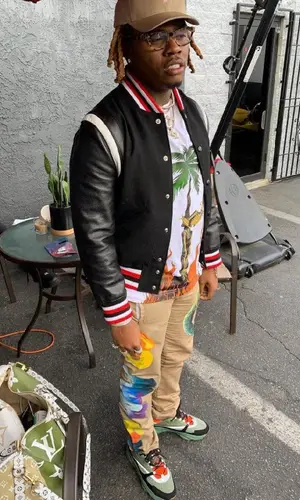Gunna wearing Palm Angels top