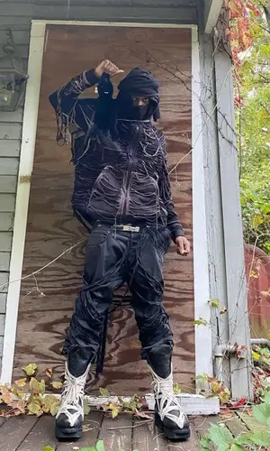 Bloody Osiris wearing Antony Riddle hoody
