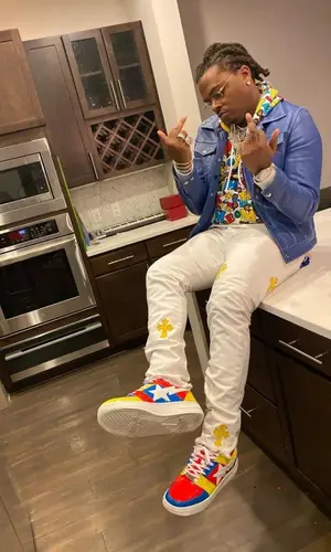 Gunna wearing Bape hoody