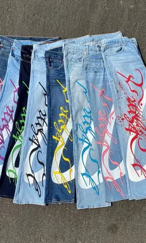 Pitch4ck wearing Pitch4ck jeans
