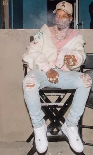 Tory Lanez wearing GCDS jacket