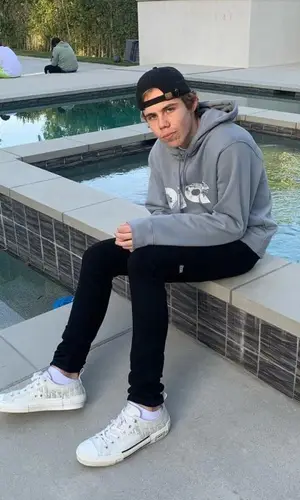 The Kid Laroi wearing Dior hoody