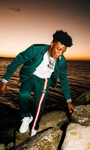 Yungeen Ace wearing Palm Angels jacket