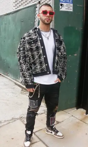 Manuel Turizo wearing Amiri jeans