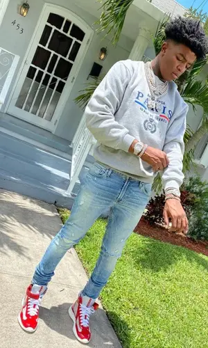 Yungeen Ace wearing Balenciaga sweatshirt