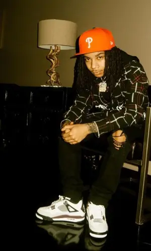 YBN Nahmir wearing New Era cap