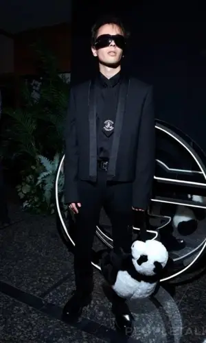 Slava Marlow wearing Saint Laurent suit