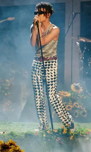 Iann Dior wearing Marni pants