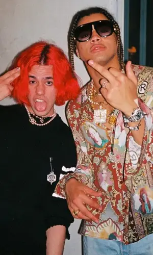 24kGoldn wearing Gucci eyewear