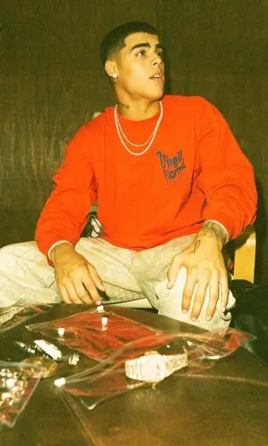 Lunay wearing Virgil Normal t-shirt
