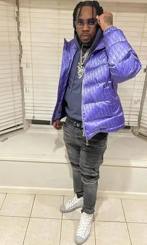Fivio Foreign wearing Dior sweatshirt