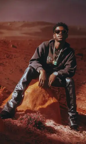 Lil Nas X wearing ERL hoody
