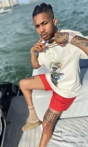 DDG wearing Yeezy sandal