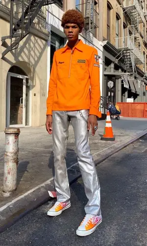 Trent Madison wearing Maison Margiela pants