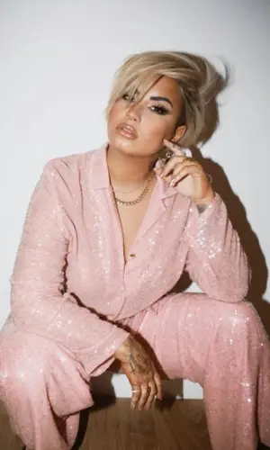 Demi Lovato wearing Markarian top