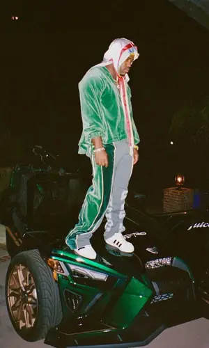 ASAP Ferg wearing Telfar jacket