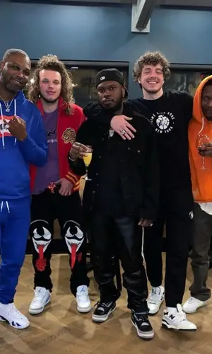 Jack Harlow wearing New Balance pants