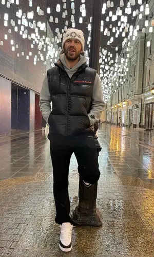 Fedor Smolov wearing Balenciaga pants