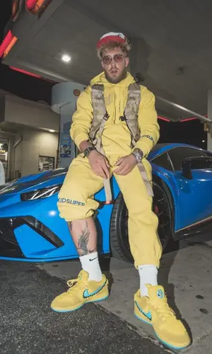 Jake Paul wearing Nike sock