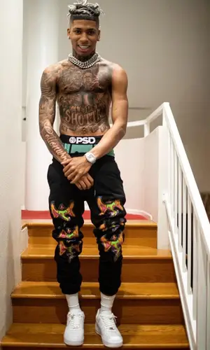 NLE Choppa wearing PSD underwear