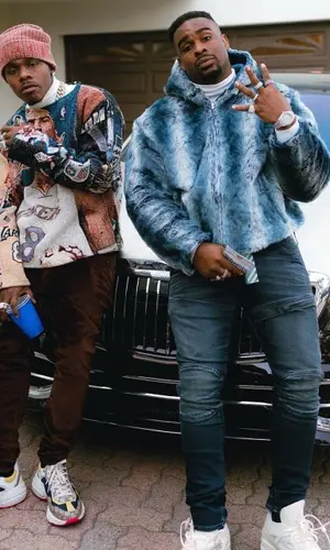 DaBaby wearing Vampd sweater
