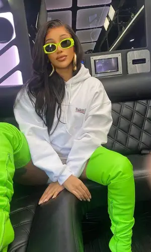 Cardi B wearing Gucci eyewear