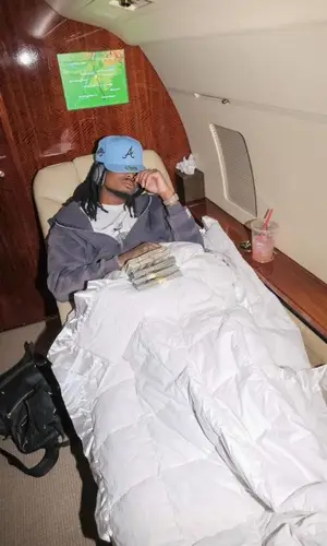 Quavo wearing Gallery Dept. hoody