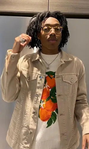 Lil Tecca wearing Casablanca sweater