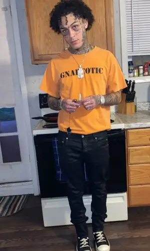 Lil Skies wearing Gnarcotic t-shirt